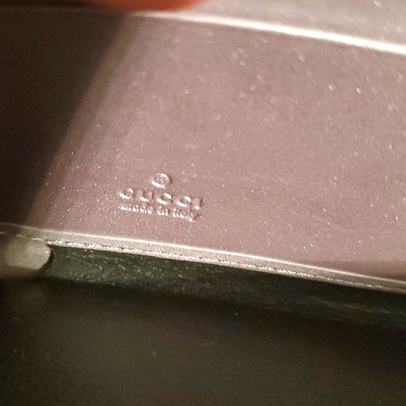 🇮🇹Gucci Guccisima Metallic Gray GG Embossed Zip around Wallet - Picture 16 of 17